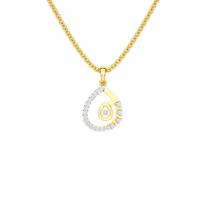 Soft Radiance Silver Pendant - Yellow Gold - Image 1