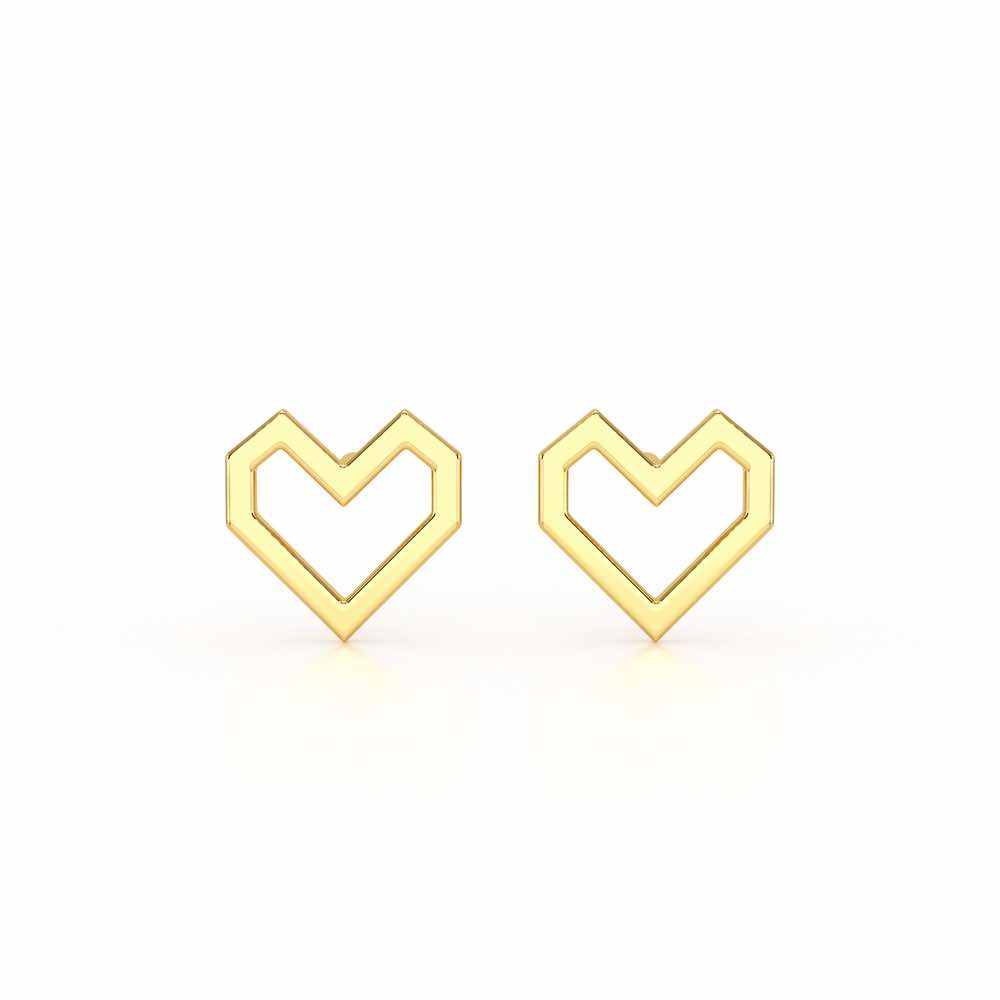 Lush Looplets Silver Earrings - Yellow Gold - Image 1