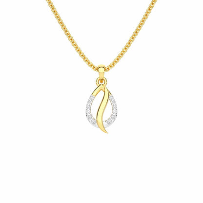 Ethereal Shine Silver Pendant - Yellow Gold - Image 1