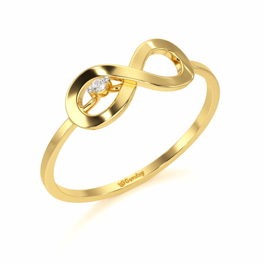 Tentacle Silver Ring - Yellow Gold - Image 1