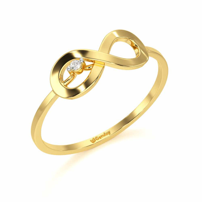 Tentacle Silver Ring - Yellow Gold - Image 1