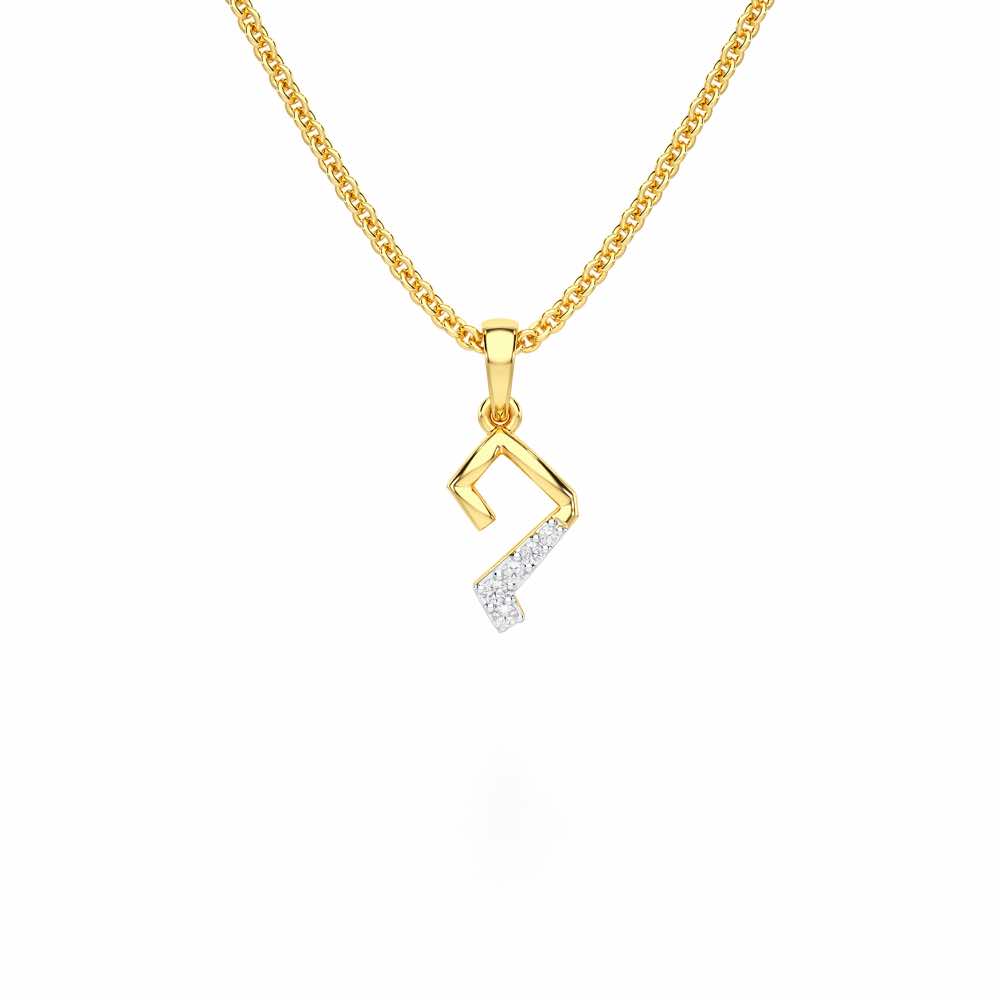 Flicker Joy Silver Pendant - Yellow Gold - Image 1