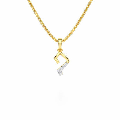 Flicker Joy Silver Pendant - Yellow Gold - Image 1