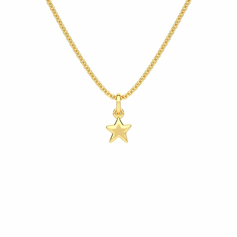 Mini Star Gold Pendant - Yellow Gold - Image 1