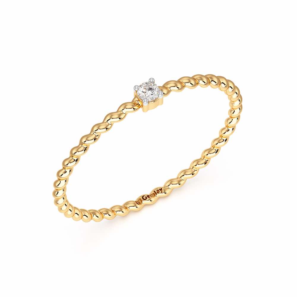 Glow Muse Women Silver Ring - Yellow Gold - Image 1
