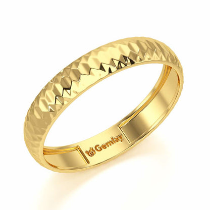 Ophelia Silver Ring - Yellow Gold - Image 1