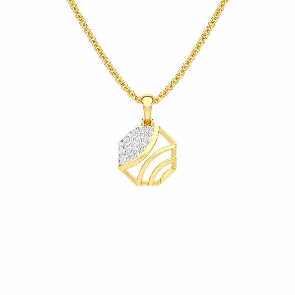 Eternal Glow Silver Pendant - Yellow Gold - Image 1
