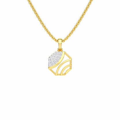 Eternal Glow Silver Pendant - Yellow Gold - Image 1