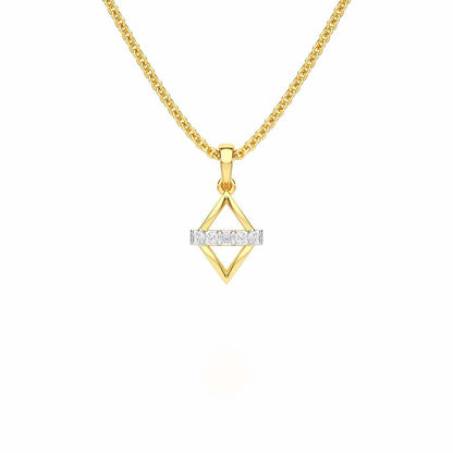 Soft Spark Silver Pendant - Yellow Gold - Image 1