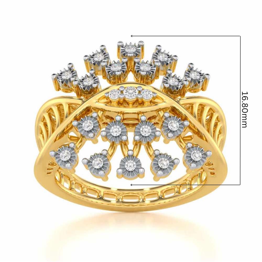Amazing Glow Silver Ring - Yellow Gold - Image 5