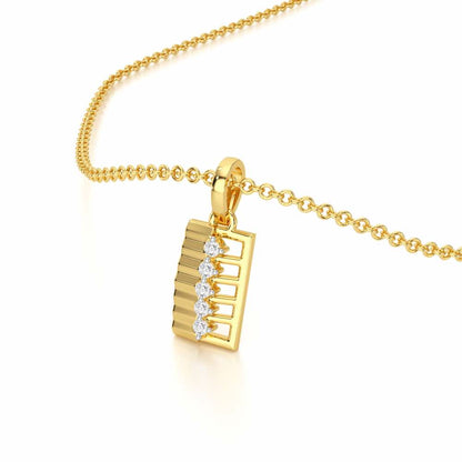 Gleam of Grace Silver Pendant - Yellow Gold - Image 2