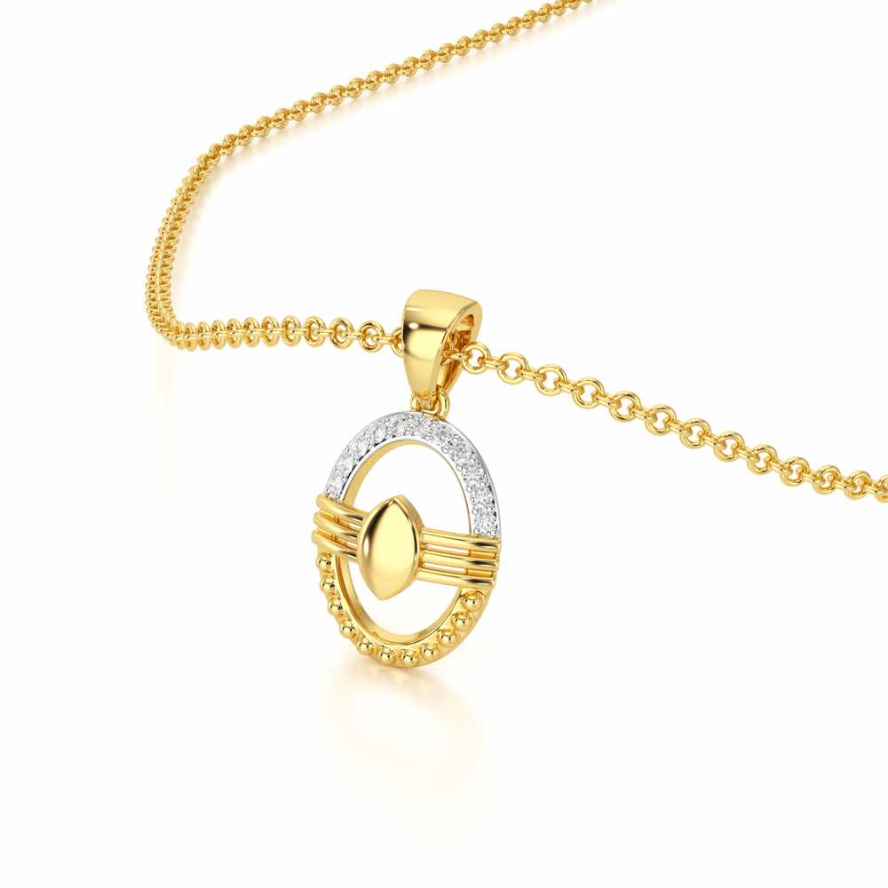 Trinetradhari Silver Pendant - Yellow Gold - Image 2