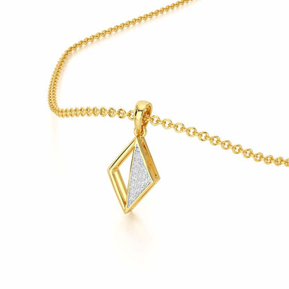 Gleaming Aura Silver Pendant - Yellow Gold - Image 2