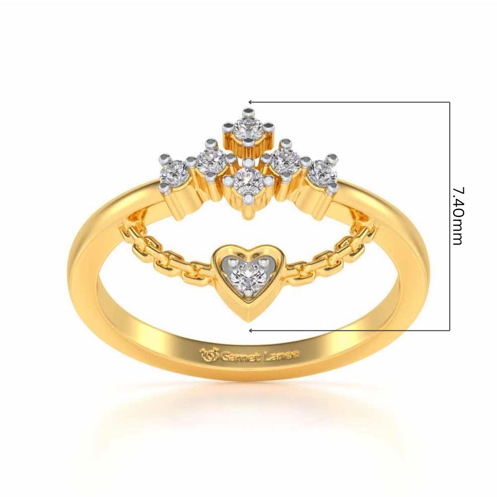 Chavvi Silver Ring - Yellow Gold - Image 5