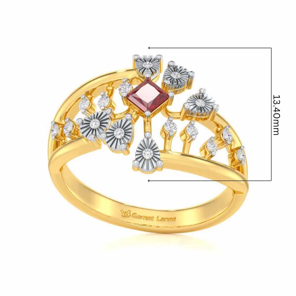 Coupe Shine Silver Ring - Yellow Gold - Image 5