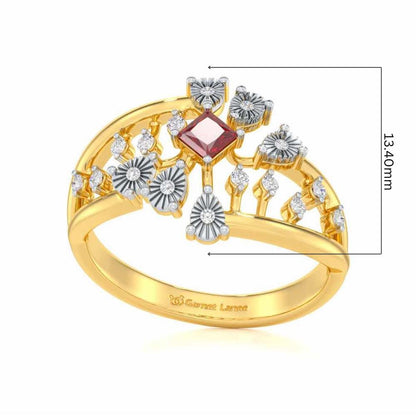 Coupe Shine Silver Ring - Yellow Gold - Image 5