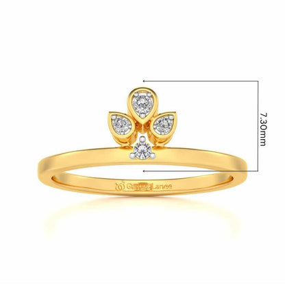 Tattva Silver Ring - Yellow Gold - Image 5