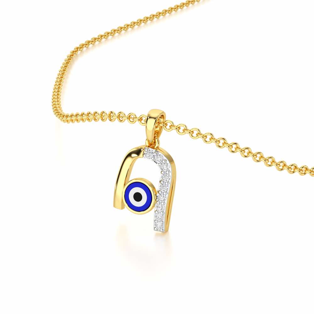 Vision of Peace Silver Pendant - Yellow Gold - Image 2
