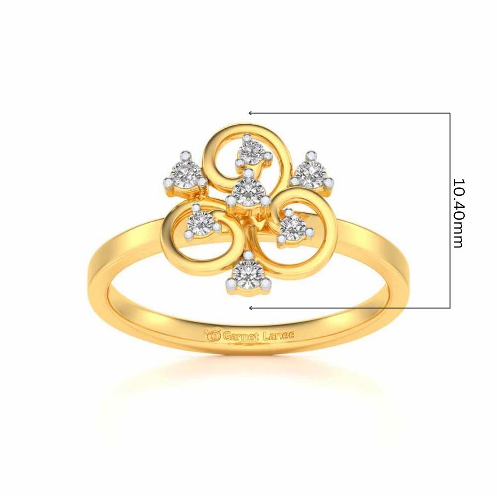 Ekani Silver Ring - Yellow Gold - Image 5