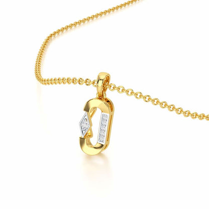Silver Whisper Silver Pendant - Yellow Gold - Image 2