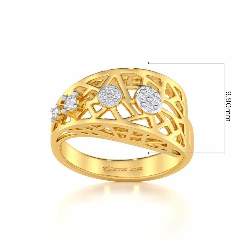 Formative Silver Ring - Yellow Gold - Image 5