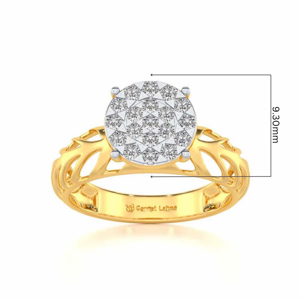 Enshine Silver Ring - Yellow Gold - Image 5