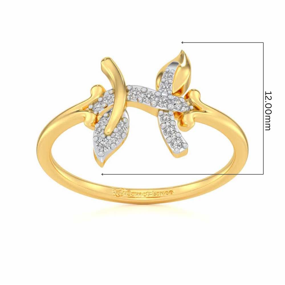 Vivacious Pieces Silver Ring - Yellow Gold - Image 5