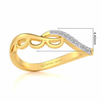 Tinal Silver Ring - Yellow Gold - Image 5