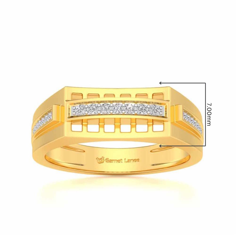 Sleek Ring For Men For Men - Yellow Gold - Image 5