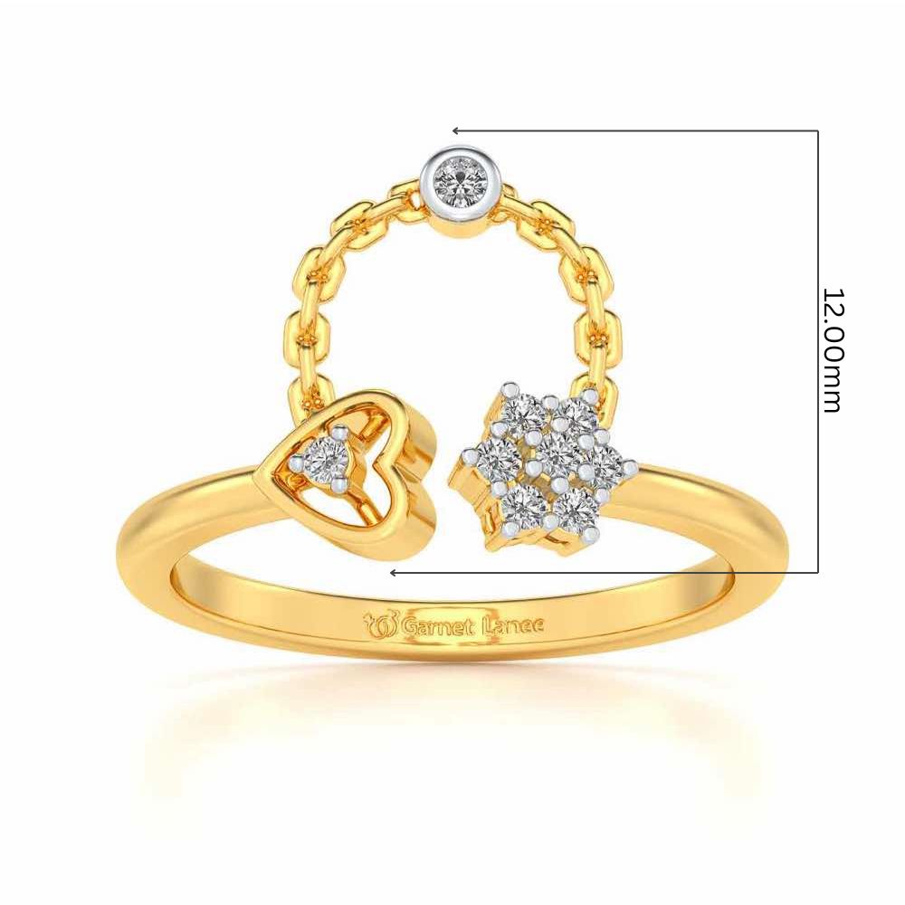 Bhavna Silver Ring - Yellow Gold - Image 5