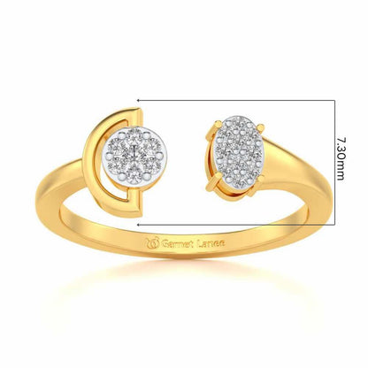 Farida Silver Ring - Yellow Gold - Image 5