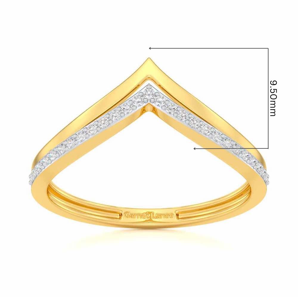 Point To Silver Ring - Yellow Gold - Image 5
