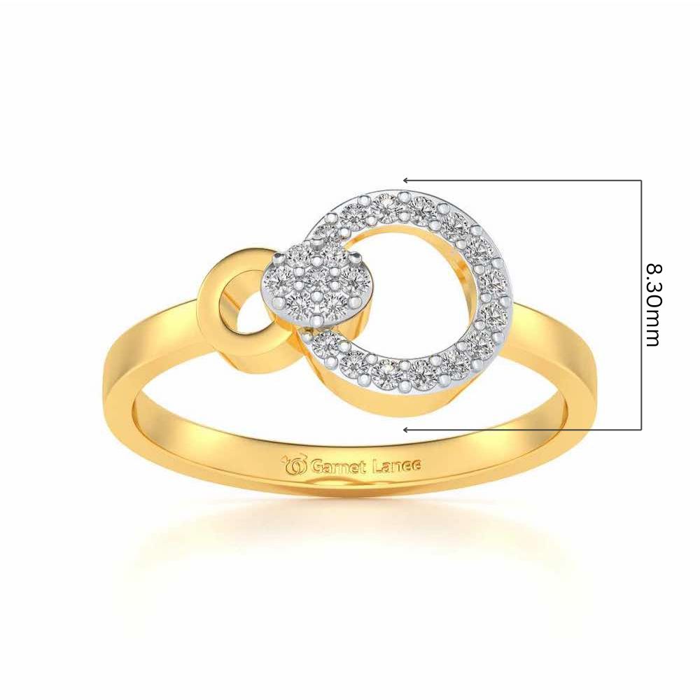 Amaya Silver Ring - Yellow Gold - Image 5