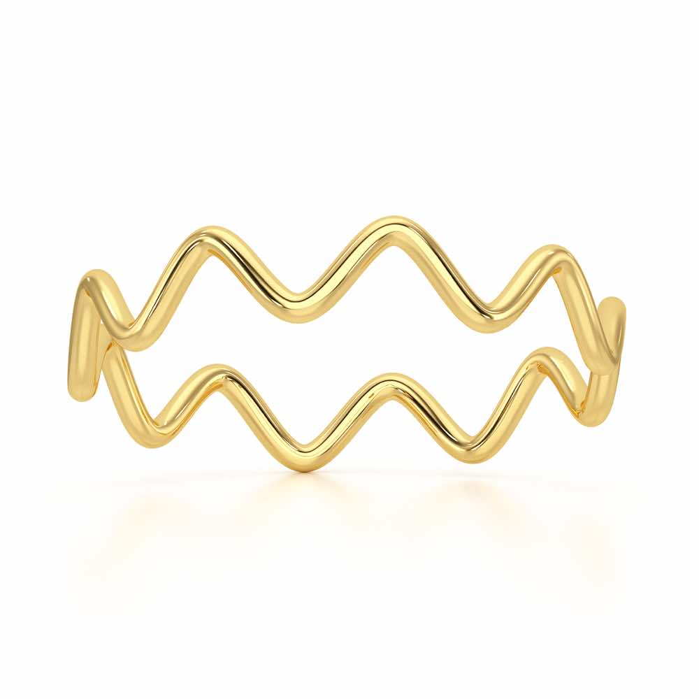 Golden Grace Women Silver Ring - Yellow Gold - Image 2