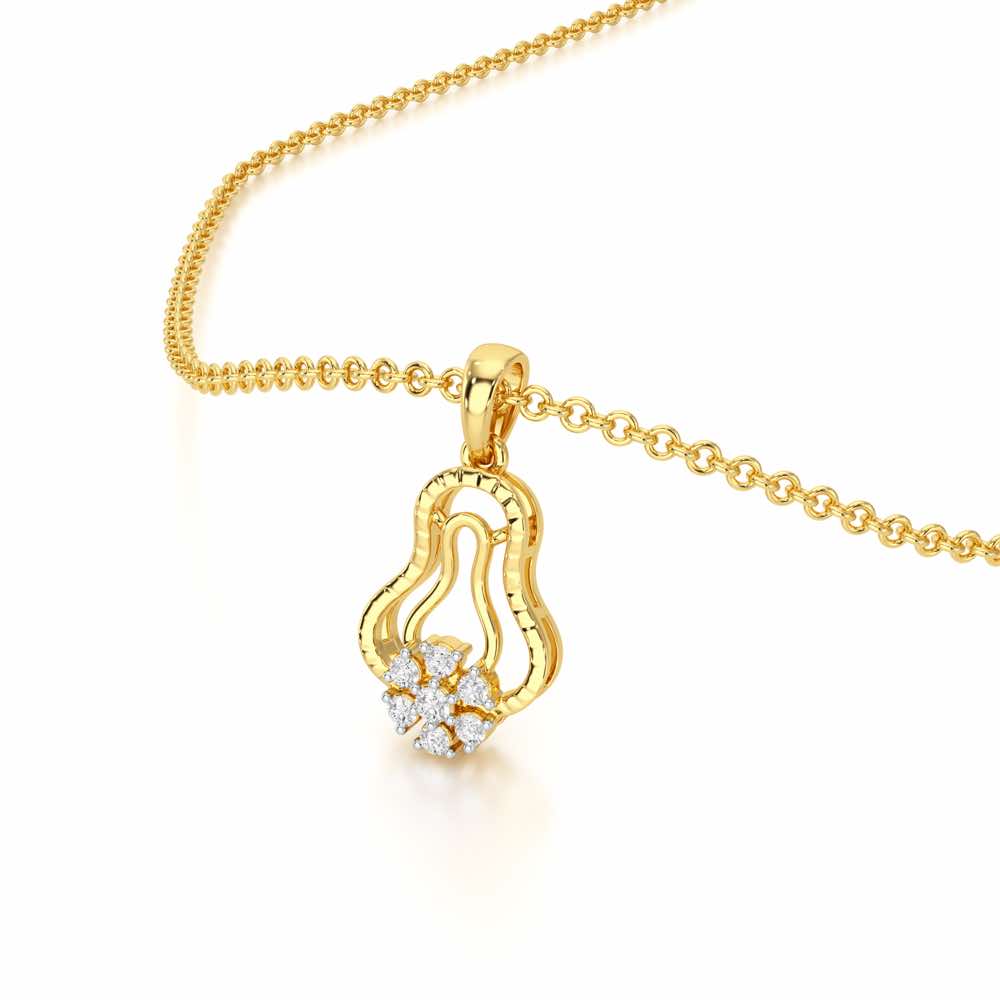 Pure Radiance Silver Pendant - Yellow Gold - Image 2