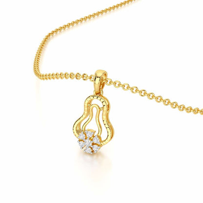 Pure Radiance Silver Pendant - Yellow Gold - Image 2