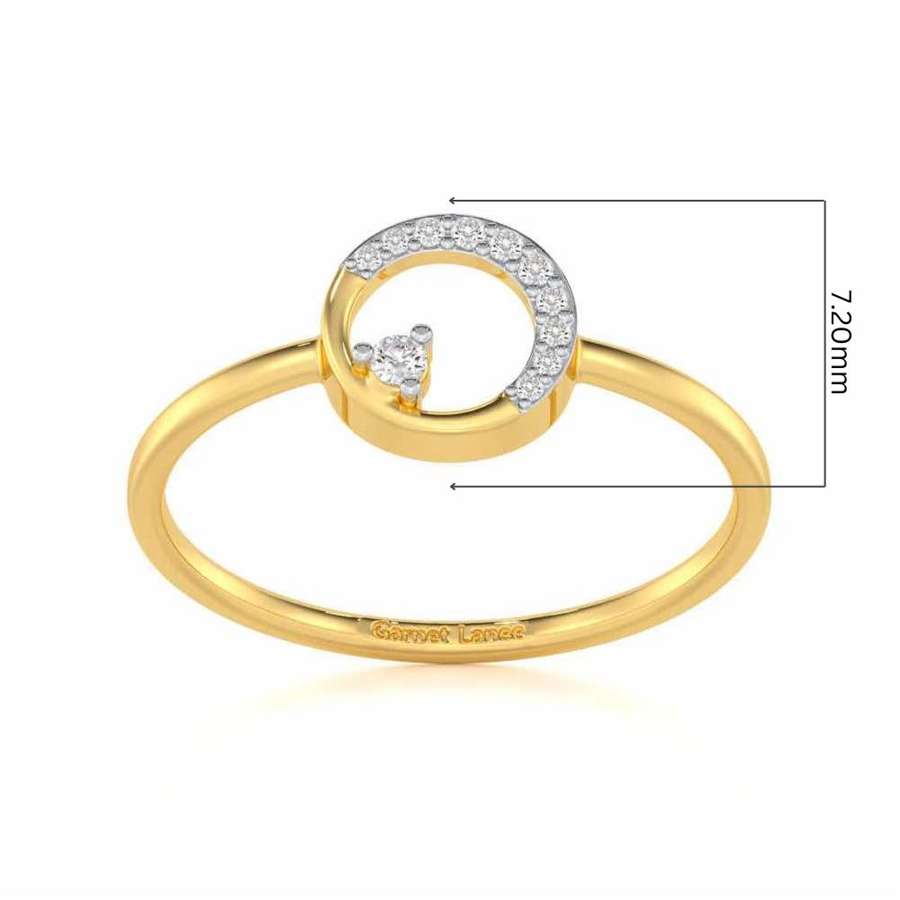 Seraphic Splendour Silver Ring - Yellow Gold - Image 5