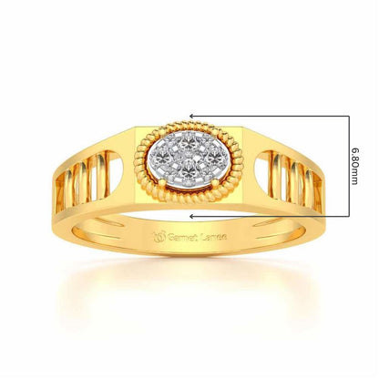 Elegant Ring For Men - Yellow Gold - Image 5