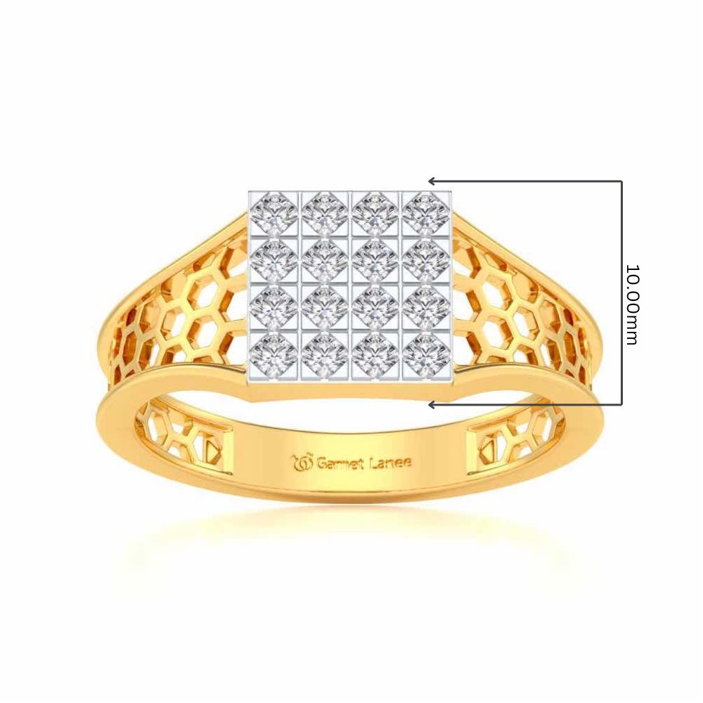 Colossal Silver Ring For Men - Yellow Gold - Image 5