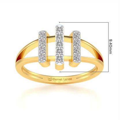 Erre Sparkle Ring - Yellow Gold - Image 5