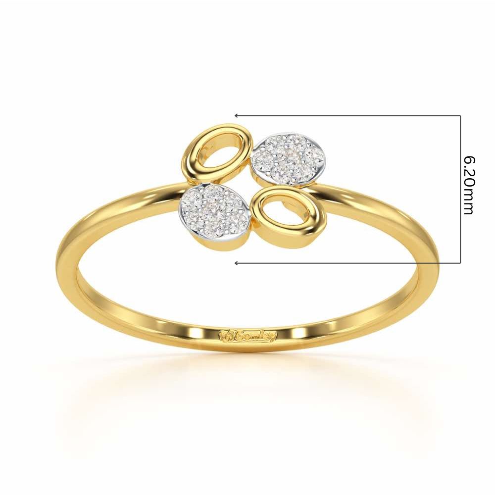 Hole Wholesome Silver Ring - Yellow Gold - Image 5