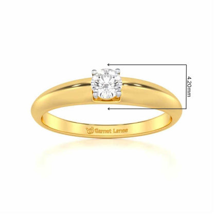 Vanguard Jewel Women Solitaire Ring - Yellow Gold - Image 5