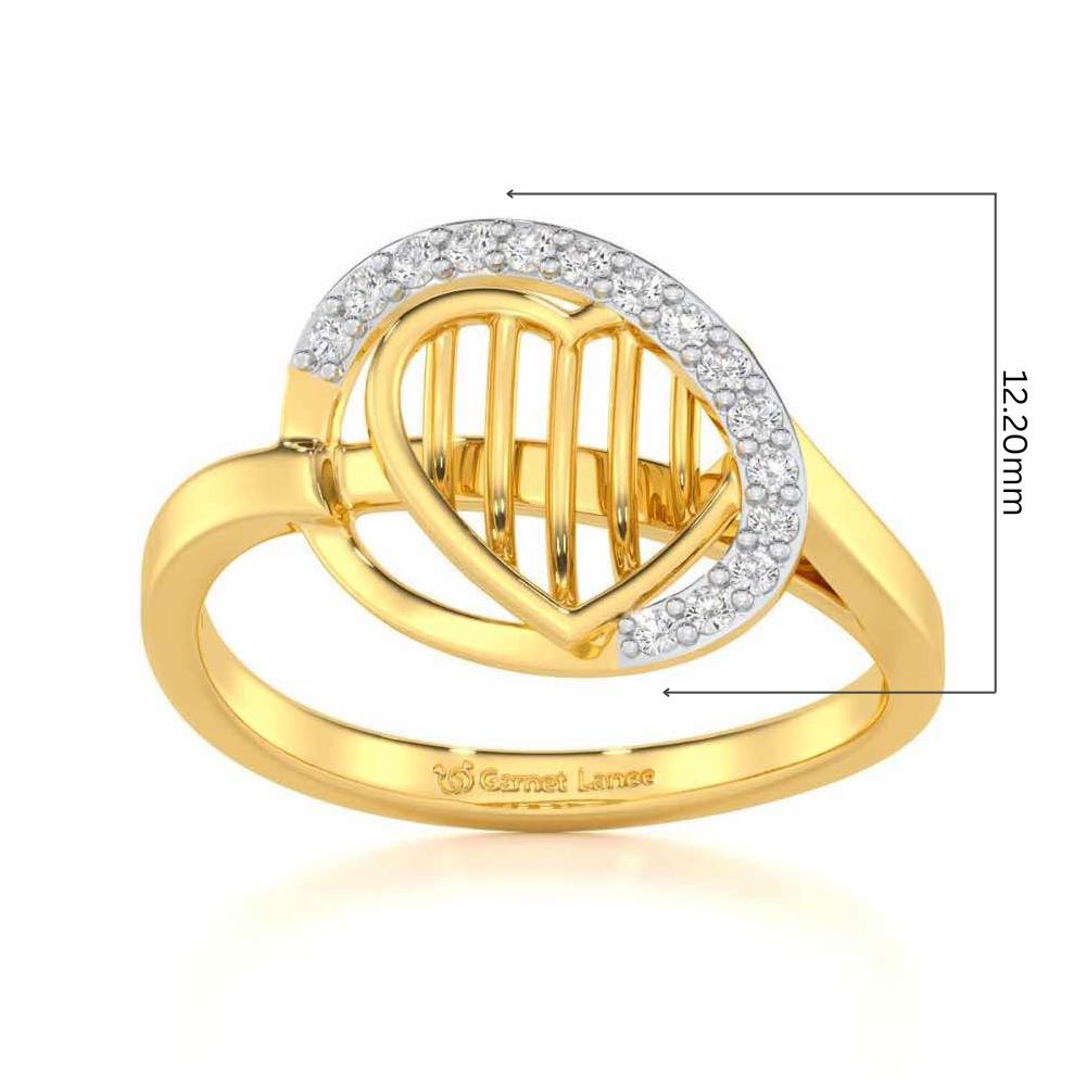 Oval Glow Silver Ring - Yellow Gold - Image 5