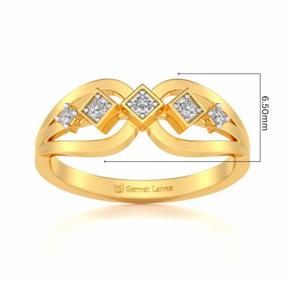 Delectable Shine Silver Ring - Yellow Gold - Image 5