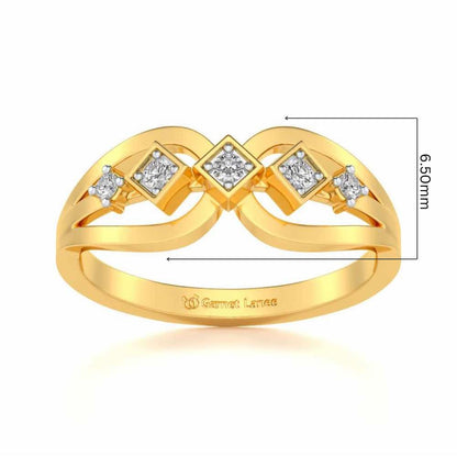 Delectable Shine Silver Ring - Yellow Gold - Image 5
