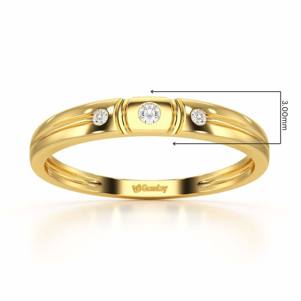 Miracle Blush Silver Ring - Yellow Gold - Image 2