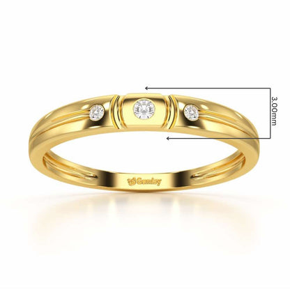 Miracle Blush Silver Ring - Yellow Gold - Image 2