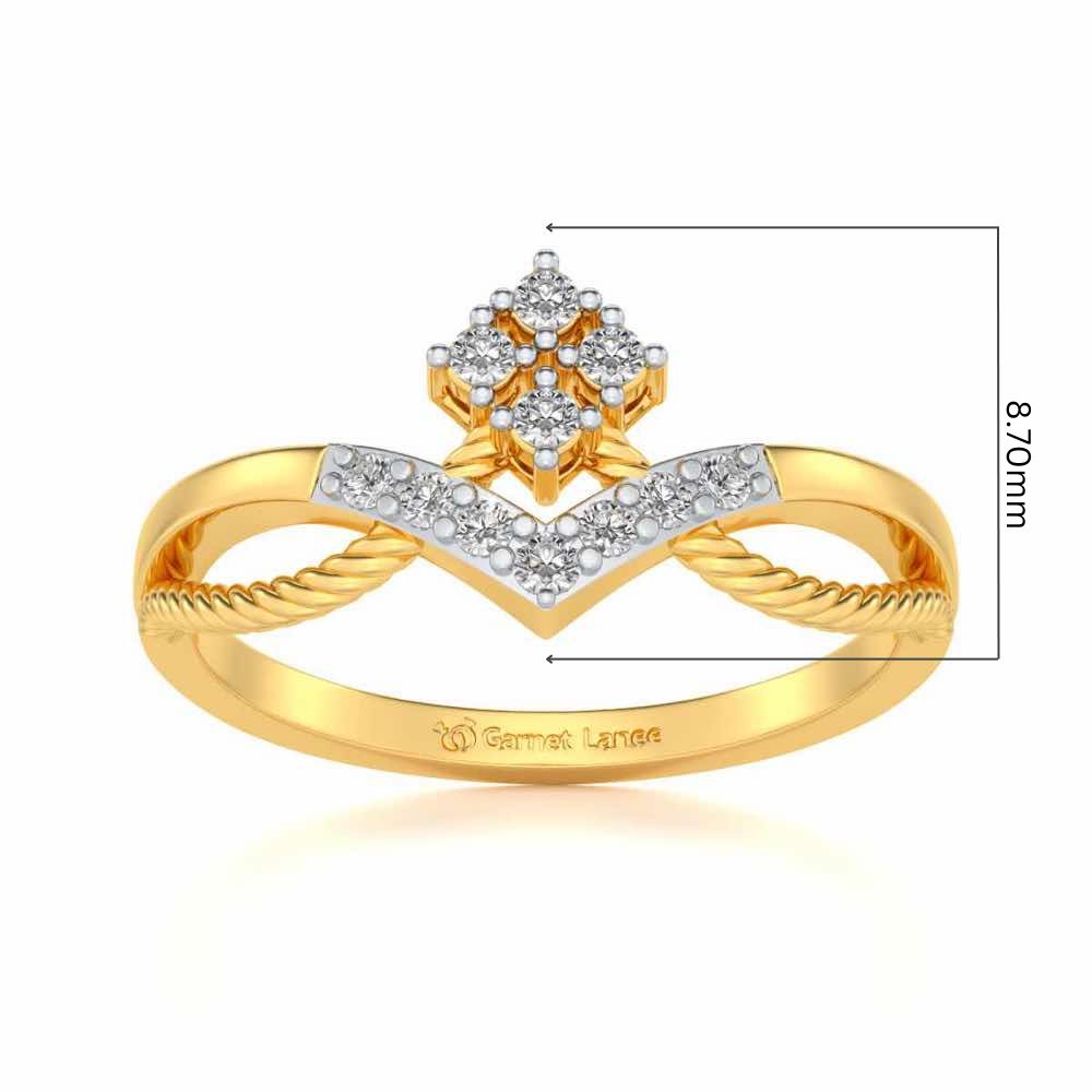 Rigged Beauty Silver Ring - Yellow Gold - Image 5