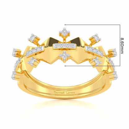 Sheen Party Silver Ring - Yellow Gold - Image 5