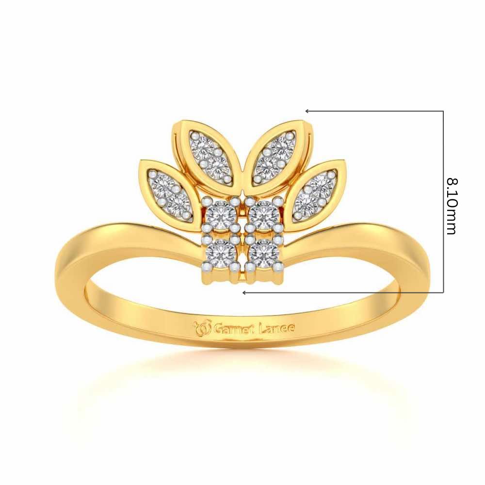 Span Crest Silver Ring - Yellow Gold - Image 5